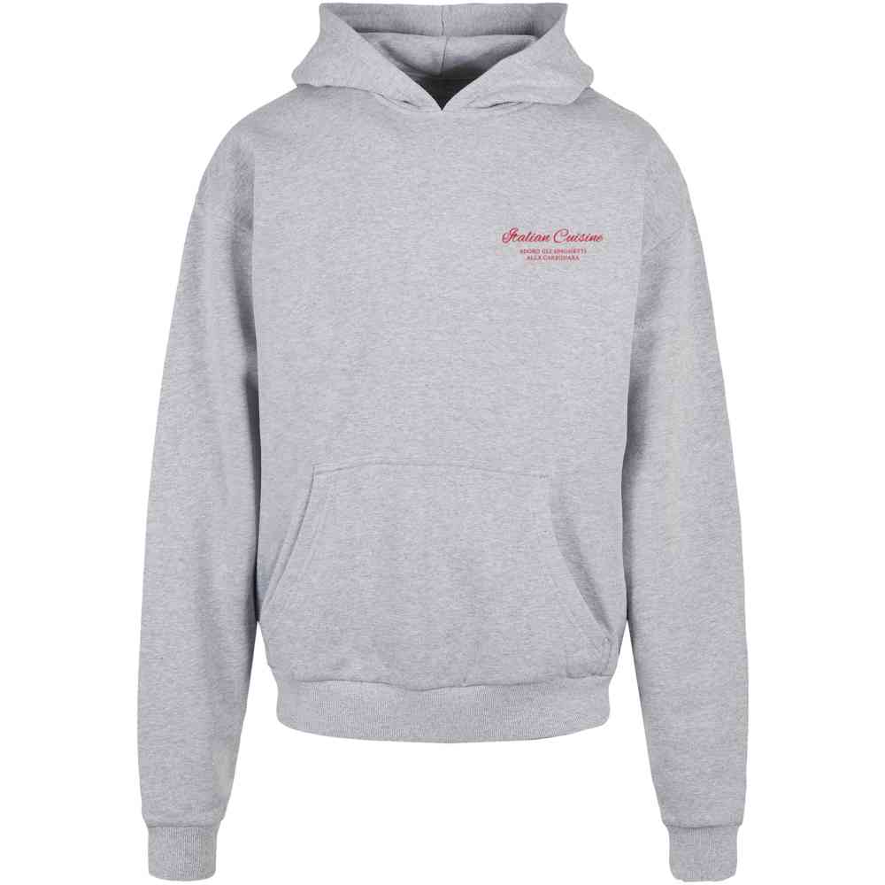 Merchcode - Al Dente Per Favore Oversized Kapuzenpullover/hoodie - Grau